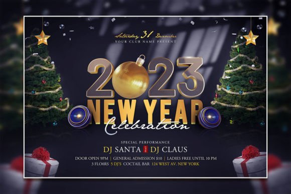 2023 New Year Celebration Poster Design
