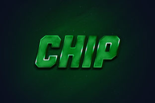 Chip - 3D Text Style Effect: Your Design Shortcut