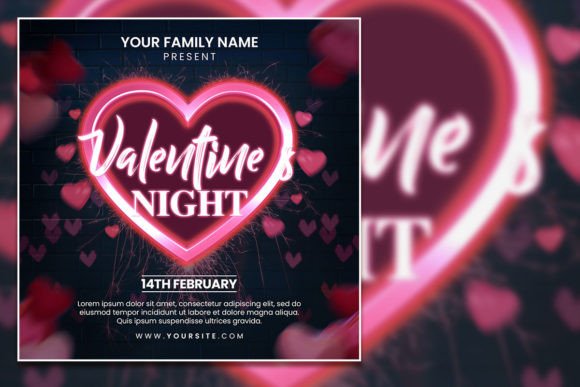 Create Stunning Valentine's Invitations with This Editable Flyer
