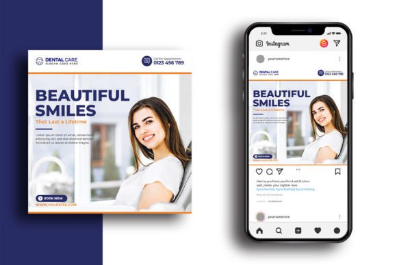 Dental Care Social Media Banner Template