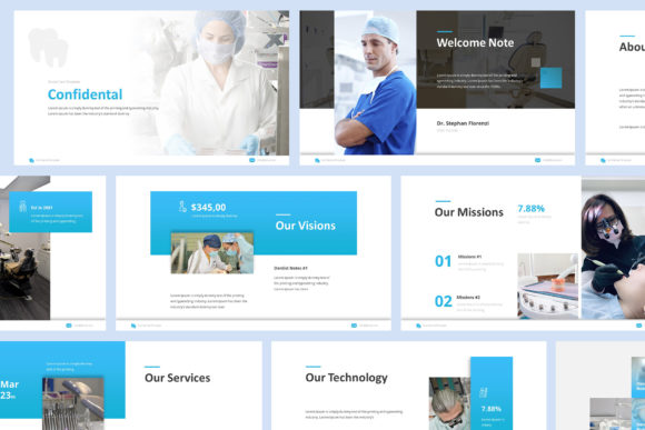 Dentist Powerpoint Presentation: Modern Design for Healthcare Professionals