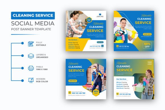 Elevate Your Home Cleaning Service Social Media Post