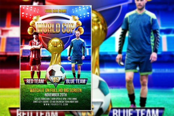 Football Sport Flyer or Poster Template