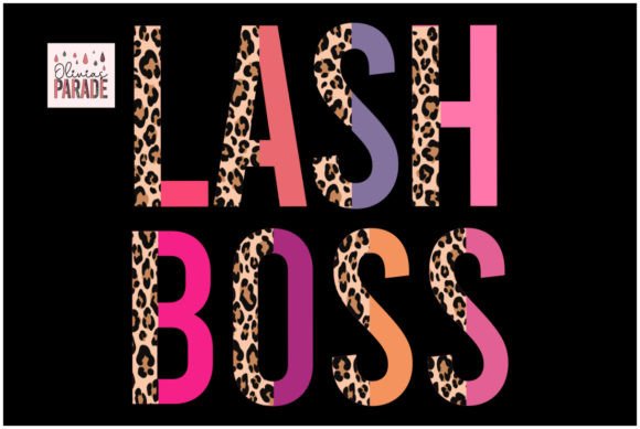 Lash Boss Png, Leopard Print