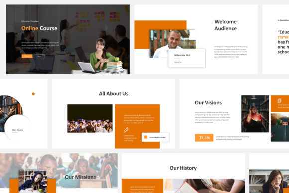 Online Course Powerpoint Template: Engage & Educate