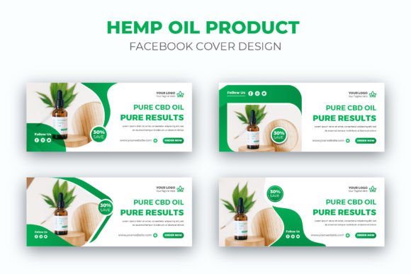 Professional Hemp Oil CBD Product Facebook Cover