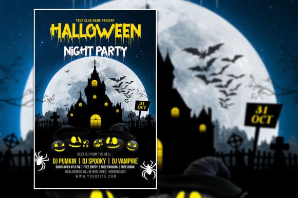 Spook Up Your Event with a Halloween Party Flyer Template